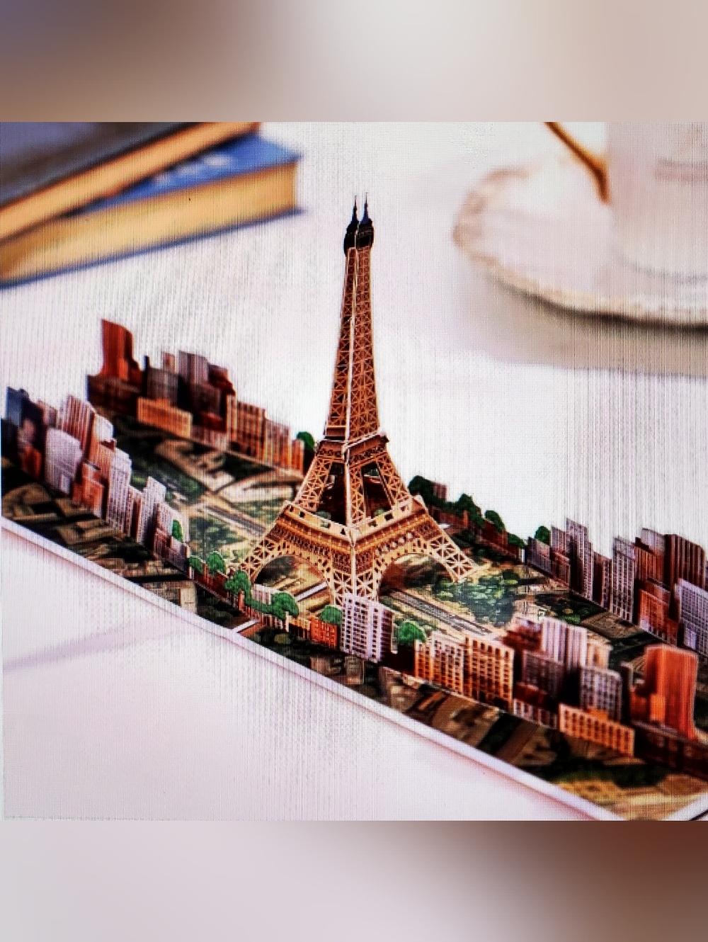 Paris Cityscape & Eiffel Tower 3D Pop-up Card Any Occasion